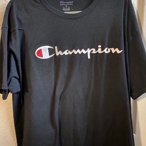 Champion Heritage Script Black t-shirt